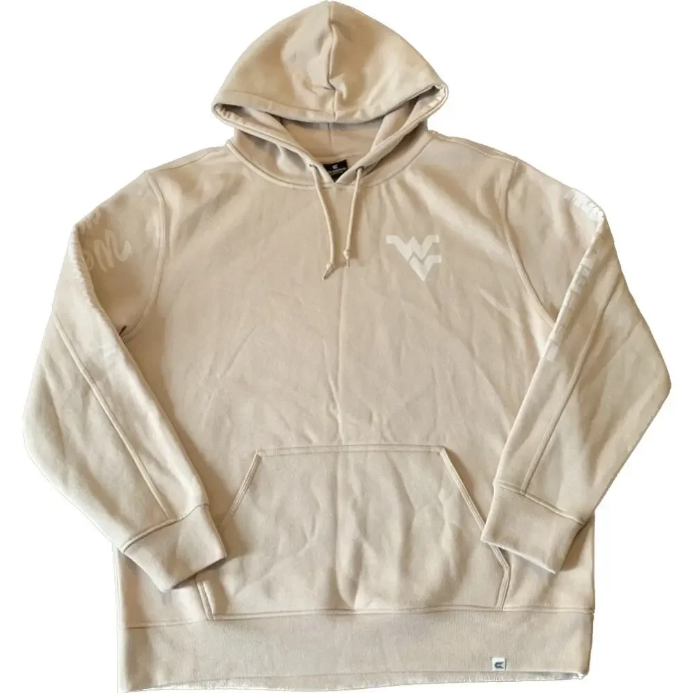 🎉HOST PICK🎉  WVU Great Outdoors NEW Mens Hoodie Sweatshirt XXL Tan Sequoia Color - Picture 5 of 13